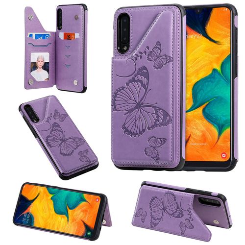 Coque Samsung Galaxy A50,Etui Pour Samsung Galaxy A50,Coque En Cuir Pour Samsung Galaxy A50,Convient A Etui La Samsung Galaxy A50,Violet
