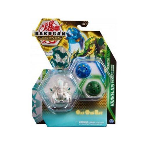 Coffret Bakugan - Pack De Démarrage Krakelios Ultra Centipod Maxadon : 3 Boules - Set Evolutions Serie 4 + 1 Carte Tigre