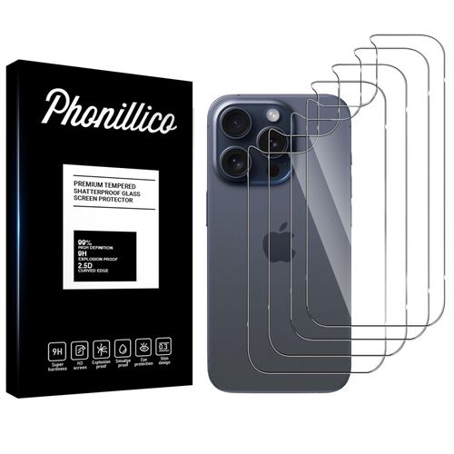Verre Trempé Arrière Pour Iphone 14 Pro [Pack 4] Film Vitre Protection Ecran Phonillico®