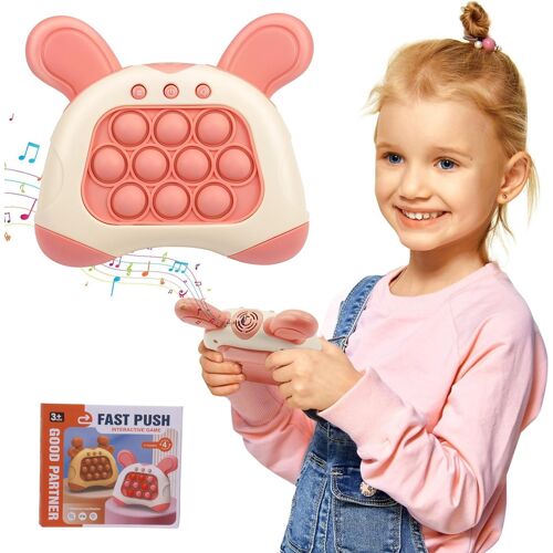 Jeu De Pop Électronique,Contrôleur De Jeu Bubble Sensory Fidget Toy,Push It Pop Fidget Toys Jeu Pour Soulager Stress Et Anxiété Pour Enfants(B)