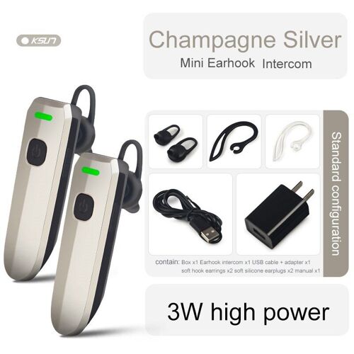 2pcs with headset G Mini walkie-talkie X-V30, 2 pièces, oreillettes, Radio bidirectionnelle, Communication sans fil, oreillette PTT, Intercom "" Nipseyteko ""