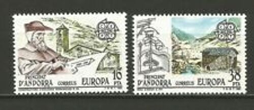 Andorre Espagnol Europa Cept 1983 Timbres Neufs** Luxe