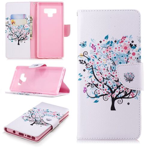 Samsung Galaxy Note 9 Coque, Saturcase Beau Motif Pu Cuir Magnétique Flip Portefeuille Support Porte-Carte Protecteur Cover Case Coque Housse Étui Pour Samsung Galaxy Note 9 (Bo-3)