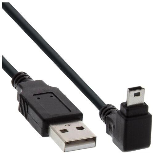InLine - Câble USB - USB (M) droit pour mini USB type B (M) incliné - USB 2.0 - 30 cm - noir