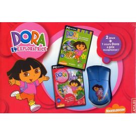 Coffret Dora : 2 Jeux Jungle/Contes De Fées + 1 Souris Pc