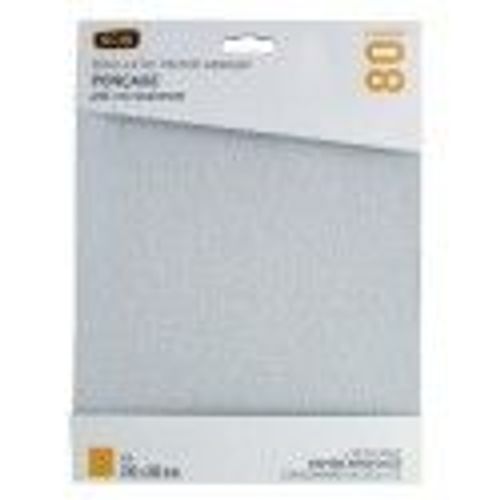Lot 4 feuille abrasif anti encrassement corindon 230 x 280 mm grain 80 SCID