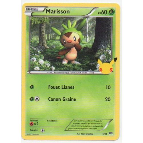 Carte Pokémon Marion - Base Pv 60 - Mcdonald's Collection 25th Anniversary