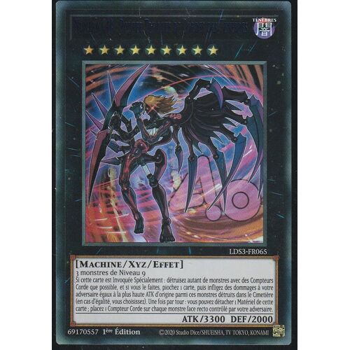 Carte Yu-Gi-Oh - Numero C40:Poupee Truquee De Cordes Des Tenebres - Lds3-Fr065 - Ultra-Rare - Titre Bleu -