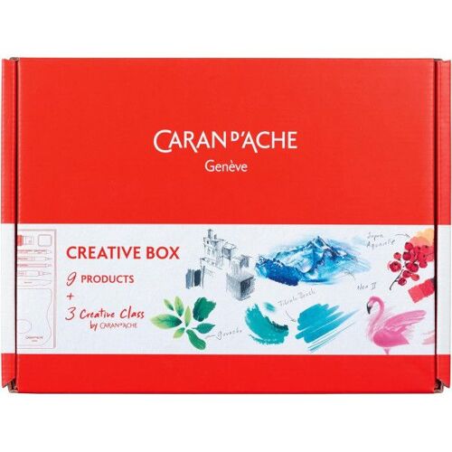 Coffret - Caran D'ache - Creative Box - Crayons, Feutres Et Cours En Ligne
