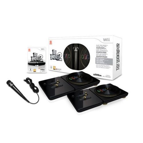 Dj Hero 2 + 2 Platine Controllers Dj Hero Et 1 Micro Wii