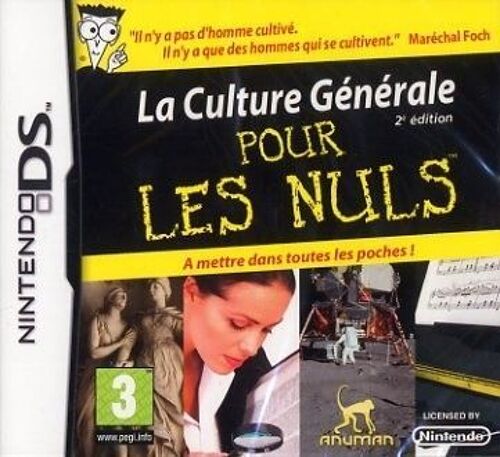 La Culture Générale Pour Les Nuls Nintendo DS