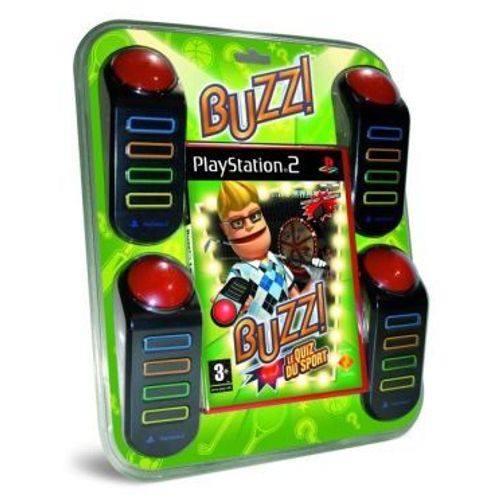 Buzz sports quizz + buzzer PS2