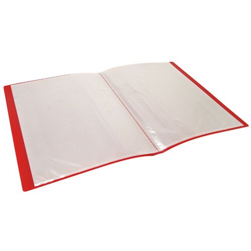 Protège Documents Rouge Prémium 120 Vues 60 Pochettes