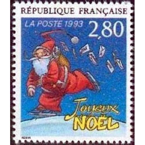 Timbre France 1993 Oblitéré - Joyeux Noël - 2.80 Yt2846