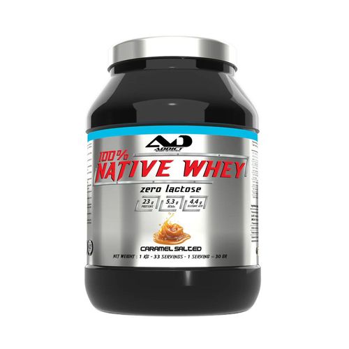 100% Whey Native (1kg)|Caramel Salé| Whey Native|Addict Sport Nutrition 