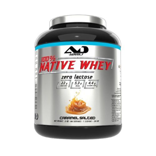 100% Whey Native (2kg)|Caramel Salé| Whey Native|Addict Sport Nutrition 