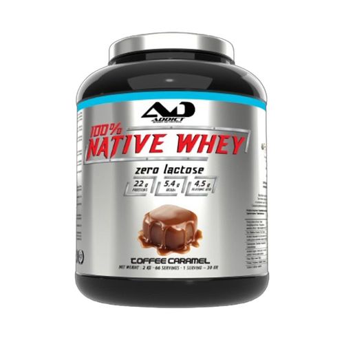 100% Whey Native (2kg)|Toffee Caramel| Whey Native|Addict Sport Nutrition 
