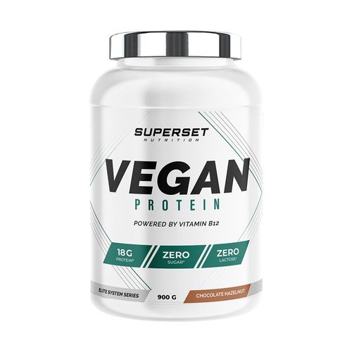 100% Vegan Protein (900g)|Chocolat Noisette| Protéines Végétales|Superset Nutrition 