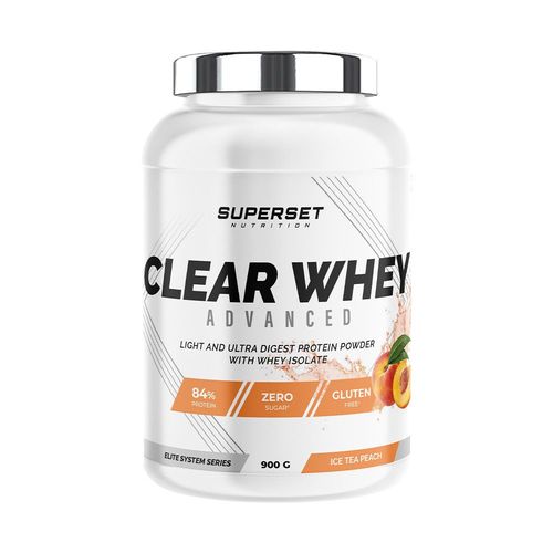 100% Clear Whey Advanced (900g)|Ice Tea Pêche| Clear Whey|Superset Nutrition 