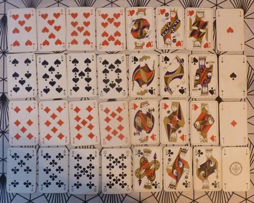 * Rare Jeu Vintage Publicitaire De 32 Cartes À Jouer - Lampe Mazda