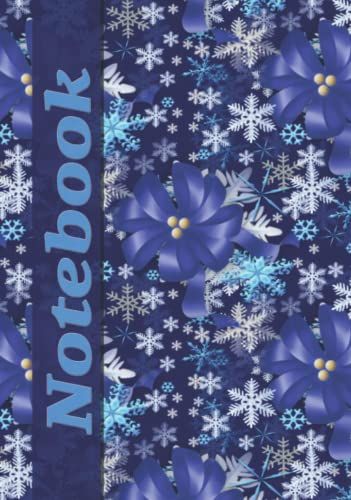 Notebook Snowflakes: °Ute Notebook Snowflakes| Wide Ruled Hardcover Notebook Journal | Blank Wide Lined Workbook For Girls, Boys, Kids, Teens, Students (Composition Notebooks)