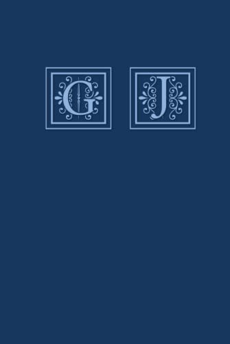 G J: A Special Personalized Gift Idea For Your Child, Parent, Friend, Relative, Boss Etc. With Initials G J - 6x9 Journal With 200 Lined Pages Can Be Used For Journal, Notebook, Diary - Blue