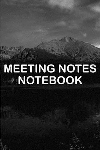Meeting Notes Notebook: Lined, Softcover, 6x9 Notebook: Meeting Notes, Telephone And Address, Journal