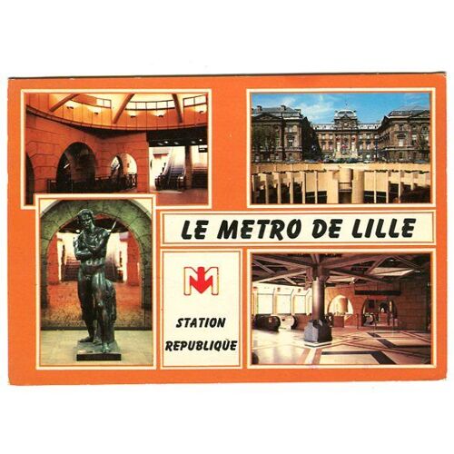 Carte Postale - Station République - Métro De Lille - Nord - 59