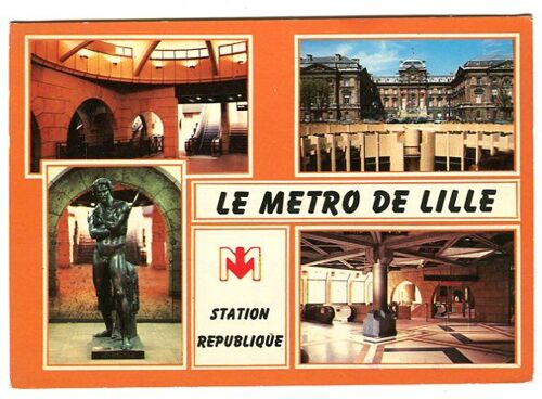 Carte Postale - Station République - Métro De Lille - Nord - 59