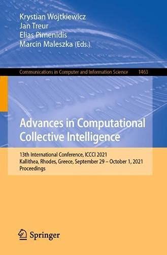 Advances In Computational Collective Intelligence