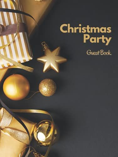 Merry Christmas: Guest Book For Christmas Party, Sign-In Guest Book In Christmas Theme: 8.5 X 11 Hardcover Guest Sign-In Book For A Christmas Party ... And A Gift. (Christmas Party Guest Books)