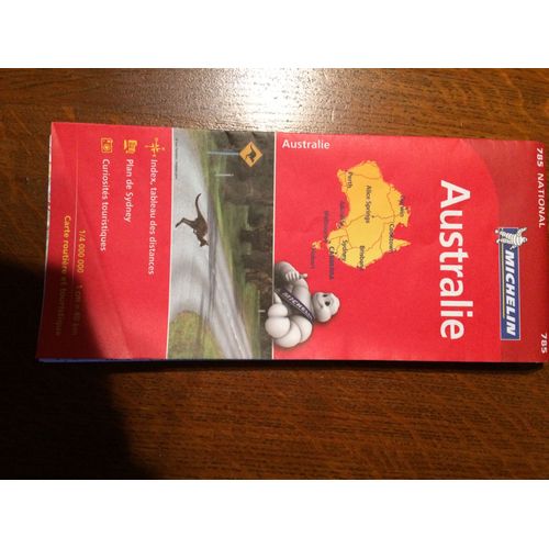 Carte Routière Australie Michelin