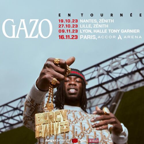 Place Concert Pour Gazo , À La Halle Tony Garnier À Lyon Le Jeudi 9 Novembre À 20h00