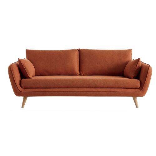Canapé scandinave 3 places brique CREEP