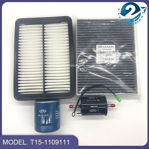 4pcs Ensembles De Filtres Chery Tiggo 7/8 Tiggo 4/5x1.5t, Filtres À Air Et À Huile, Filtre Carbin Et Filtre À Carburant T15-1109111 T15-8107011 3/4 Pièces " Nipseyteko "