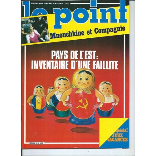 Le Point 02/08/1982 Mnouchkine Et Compagnie, Yves Montand, Révélations Du Magistrat Ferdinando Imposimato, Jacques Faizant, Il Y A Toujours Des Far West Par Georges Suffert, Jeux Vacances