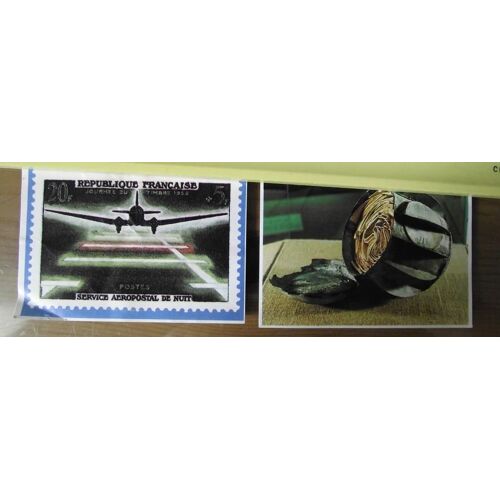Images Le Chocolat Poulain:Série 41 Images N°5 Et 6.La Poste Et Le Siège De Paris(Boule De Moulins) L'aviation Postale(Service De Nuit) (Je Possède D'autres Images Du Chocolat Poulain Possibilité De V