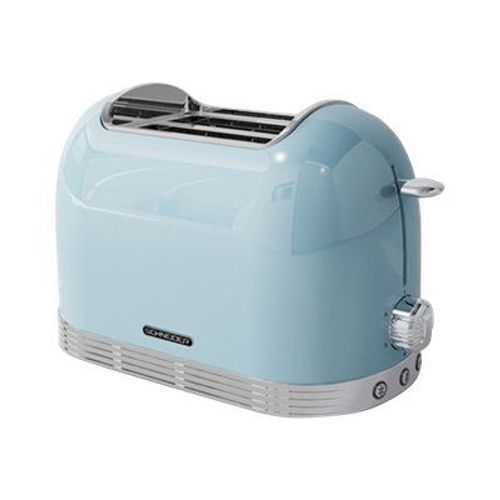 Schneider Vintage SCTO2BL - Grille-pain -électrique - 2 Emplacements - bleu clair