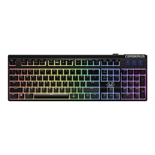 ASUS CERBERUS Mech RGB - Clavier - backlit - USB - Français - commutateur : Kaihua RGB red - noir