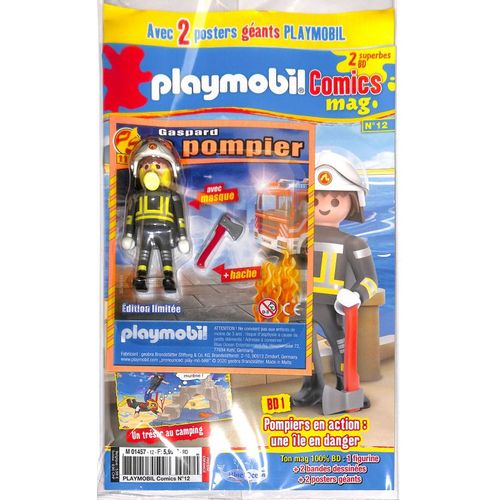 Playmobil Comics 12 + Figurine Gaspard Le Pompier