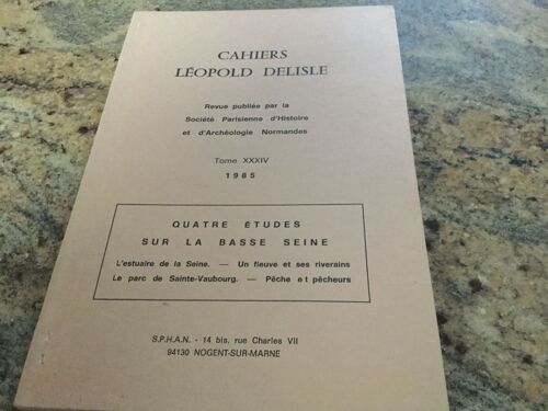 Cahiers Léopold Delisle 34