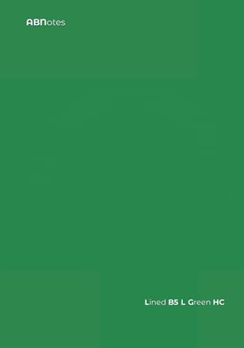 Abnotes Lined B5 Light Green - Hardcover: Quaderno B5 A Righe 9mm Senza Margine - Copertina Rigida Verde Leggero - 100 Pagine - Fogli Spessi Per Appunti Di Lavoro, Pensieri, Idee Ecc.