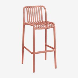 Tabouret De Jardin Empilable En Polypropylène Wendell Rouge Tuile ¿75 Cm