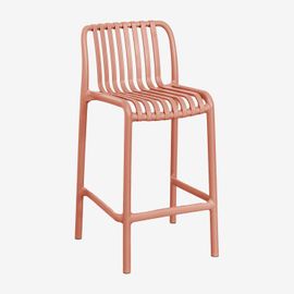 Tabouret De Jardin Empilable En Polypropylène Wendell Rouge Tuile ¿65 Cm