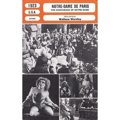 Fiche Monsieur Cinema Notre Dame De Paris (1923)