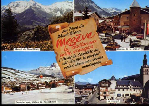 Carte Postale De Mégève (Haute-Savoie) 4 Vues (Réf.2041)
