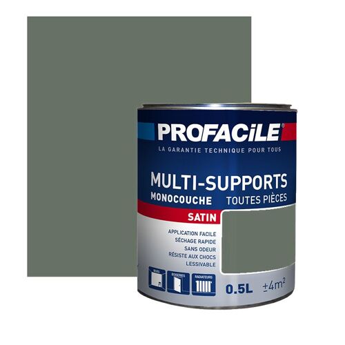 Peinture intérieure multi-supports, PROFACILE 0.5 litre Kaki