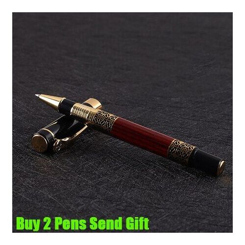 Stylo À Encre En Métal De Haute Qualité Pour Hommes D'affaires, Stylo De Bureau, Pour Signature En Bois, Achetez 2 Cadeaux