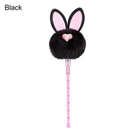 Stylo À Bille En Peluche Lapin Gel, Stylo À Bille Neutre, Fournitures Scolaires Et De Bureau, Papeterie Créative, Cadeau Pour Étudiant