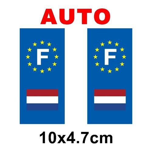 Autocollant Plaque Immatriculation Auto Drapeau Pays Bas